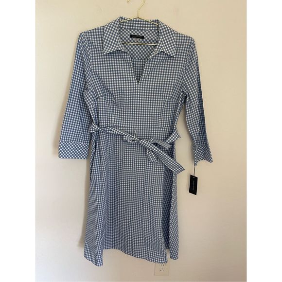 Tommy Hilfiger Dresses & Skirts - TOMMY HILFIGER Thompskin Gingham Shirtdress Size 12 NWT